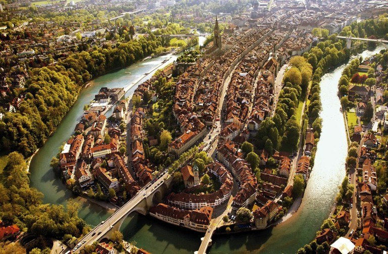 Aussicht vom Rosengarten auf die Altstadt