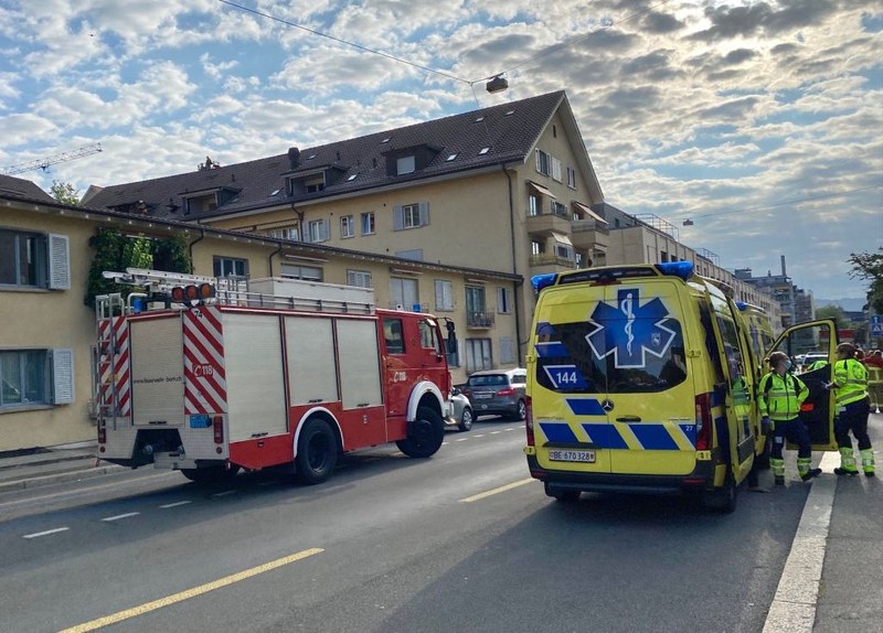 Einsatzkräfte von Schutz und Rettung Bern im Einsatz