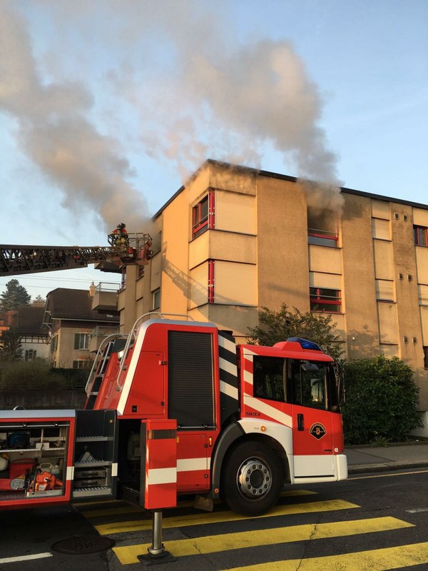 Autodrehleiter im Einsatz