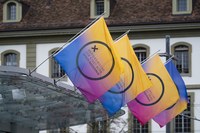 Fahne auf dem Erlacherhof