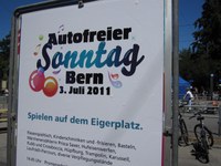 Plakat autofreier Sonntag