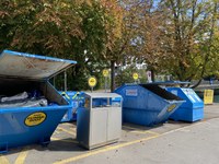Abfalltrennung bei der Auswasserungsstelle Marzili