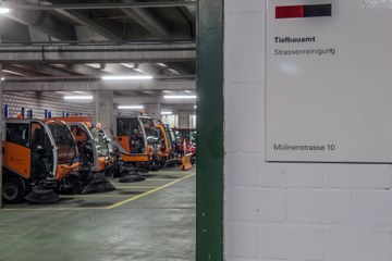 Reinigungsstützpunkt Garage 1 . Vergrösserte Ansicht