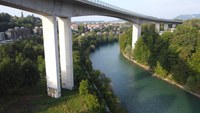 Felsenauviadukt Brückenklettern. Bild: Sektion Bern SAC.
