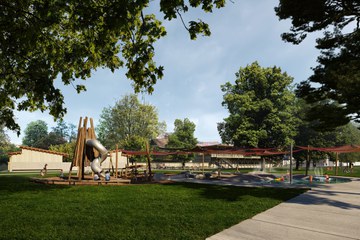 Visualisierung Freibad Marzili 1.Etappe Kinderplanschbecken ©Hochbau Stadt Bern   Team Trachsel Zeltner Architekten AG. Vergrösserte Ansicht