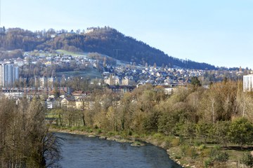 Visualisierung Hochwasserschutz Gaswerkareal ©Tiefbau Stadt Bern   Mathys Partner. Vergrösserte Ansicht