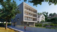 Visualisierung Erweiterungsbau Schule Pestalozzi - Aussenansicht