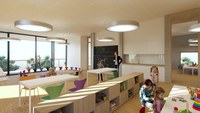Visualisierung Erweiterungsbau Schule Pestalozzi - Innenansicht
