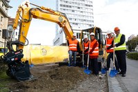 Foto Spatenstich Eigerplatz / Daniel Imthurn, Frank Schelm, Ursula Wyss, Hans Peter Wyss, René Schmied