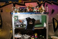 Rollschuhe an der Rollschütz