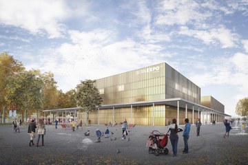 Visualisierung Festhalle BERNEXPO. Vergrösserte Ansicht