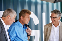 Reto Nause im Gespräch mit Thomas Stocker und Christian Leumann.