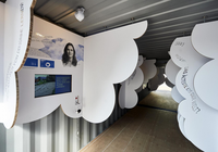 Klima-Container von innen.