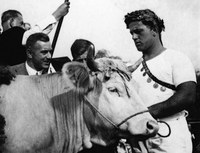 Werner Bürki als Schwingerkönig, 1934