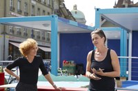 Pilotprojekt Sockel Waisenhausplatz Ursula Wyss und Lisette Wyss | Bild: Yoshiko Kusano