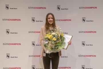 Bärnchampions 2017 Delia Sclabas, Nachwuchssportlerin. Vergrösserte Ansicht