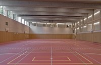 Doppelturnhalle Bitzius Innenansicht, Bild: wbarchitekten