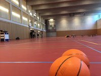 Doppelturnhalle Bitzius Innenansicht