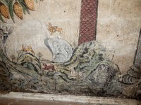 Detail der Jagdszene Stammbaum (Bild Fischer Restauratoren Matthias Kilchhofer)