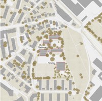 Situationsplan Volksschule Stöckacker Schmid Ziörjen Architektenkollektiv