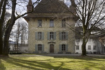 Spätgotischer Wohnturm des Schlosses Holligen Bild Alexander Gempeler 2013. Vergrösserte Ansicht