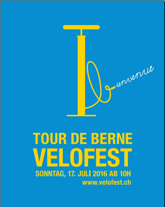 Logo Velofest Tour de France Bern.