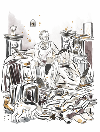 Einzelillustration 2 - Comic "Freundschaft und Demenz" (Melanie Wigger)