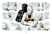 Doppelseite - Comic "Freundschaft und Demenz" (Melanie Wigger)