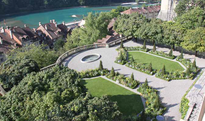 Bild Garten des Erlachershofs. Bild SKK Landschaftsarchitekten.