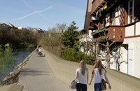 Altenberg Uferweg Hochwasserschutz. Visualisierung: Tiefbauamt Stadt Bern / Mathys Partner Visualisierung.