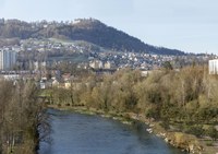 Gaswerkareal Hochwasserschutz. Visualisierung: Tiefbauamt Stadt Bern / Mathys Partner Visualisierung