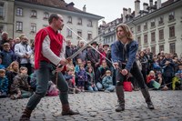 Schaukampf des Mittelaltervereins Burgdorf (Bild: Talal Doukmak)