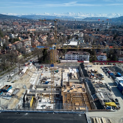 5 Luftaufnahme Baustelle Schwimmhalle