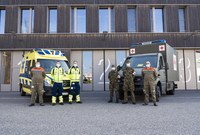 Die Sanitätspolizei Bern wird durch das Militär und den Zivilschutz unterstützt (Bild: Schutz und Rettung Bern)