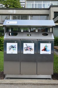Bild Prototyp-Behälter Abfalltrennung