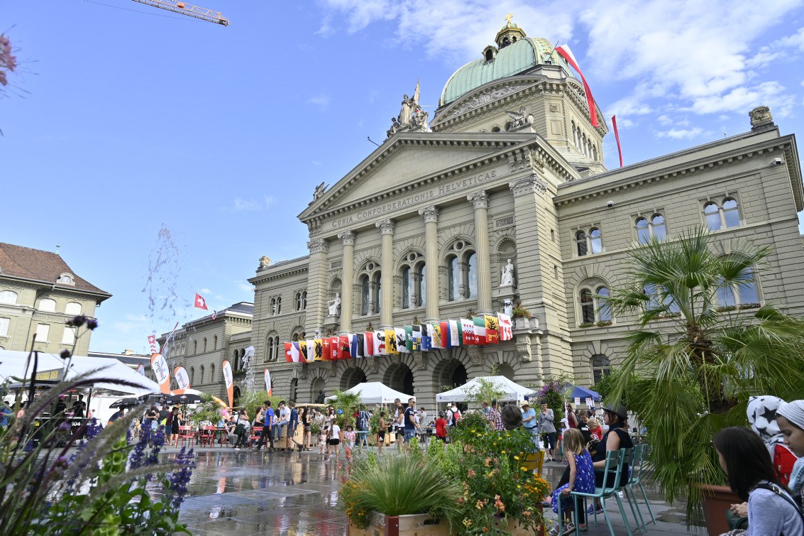 Gartenfest auf dem Bundesplatz