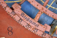 Detailaufnahme Astrolabium   vor der Restauration