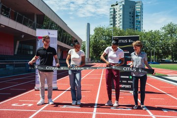 Pressekonferenz Leichtathletikstadion Wankdorf. Vergrösserte Ansicht