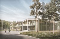 Aussenansicht Ersatzneubau Oberstufe (Meier Leder Architekten AG)