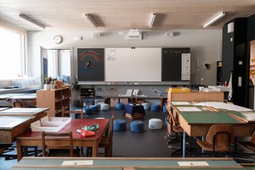Blick in ein Schulzimmer (Quelle: Stadt Bern). Vergrösserte Ansicht