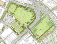 Illustration Variante Sportcluster. Bildquelle extrā Landschaftsarchitekten AG.