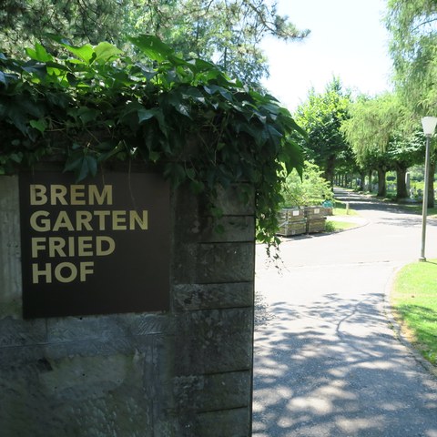 Signaletik Bremgartenfriedhof