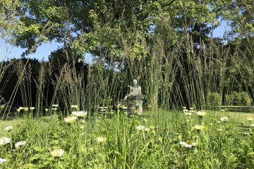 Urnenthemengrab Buddha Bremgartenfriedhof (Bild: Stadtgrün Bern). Vergrösserte Ansicht