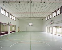 Turnhalle Volksschule Bethlehemacker. Bild: Rasmus Norlander.