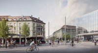 Visualisierung Bubenbergplatz © Nightnurse Images Zürich, im Auftrag des TAB