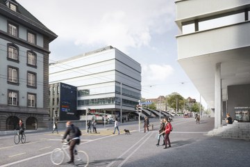 Visualisierung Schanzenbrücke © Nightnurse Images Zürich, im Auftrag des TAB. Vergrösserte Ansicht