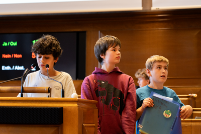 Ratsbüro bei Präsentation