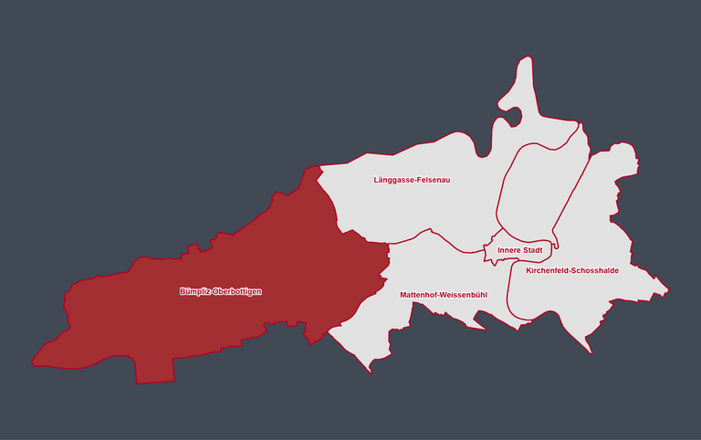 Karte der Stadt Bern