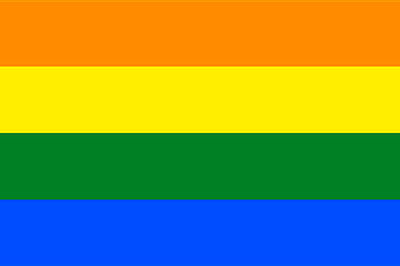 20 2 Regenbogenflagge. Vergrösserte Ansicht