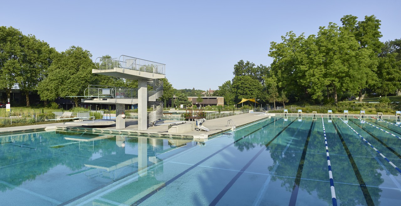 Schwimmbecken des Freibad Wyler